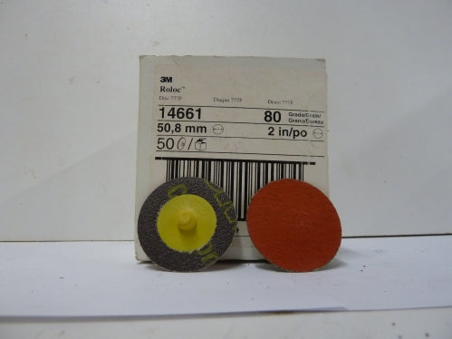 2" 80 Grit Ceramic Roloc Disc - 3M 14661