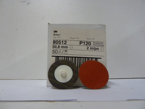 2" 120 Grit Ceramic Roloc Disc - 3M 80512