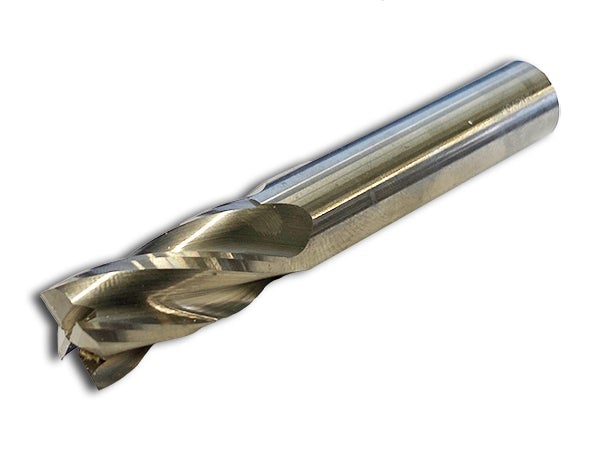 1/2" 4 Flute Carbide End Mill Bright Finish - GS Tooling 103869