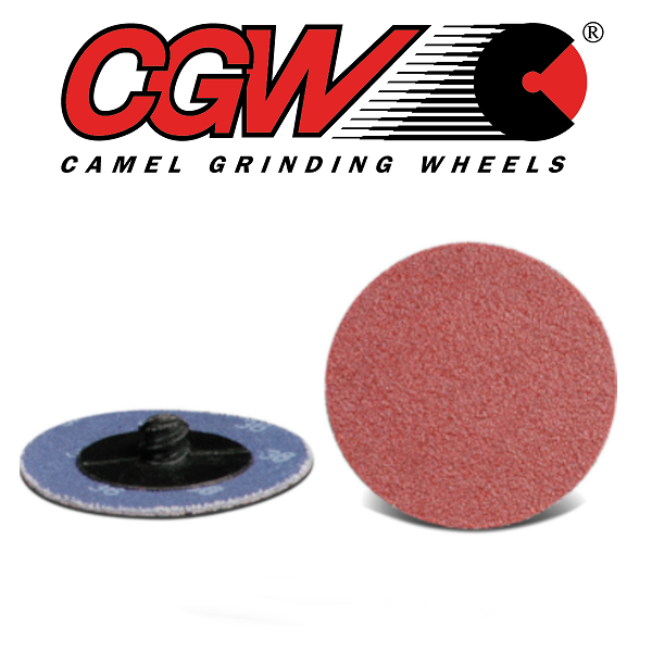 2" Roll on A/O - 60 Grit - Aluminum Oxide Quick Change Disc - CGW