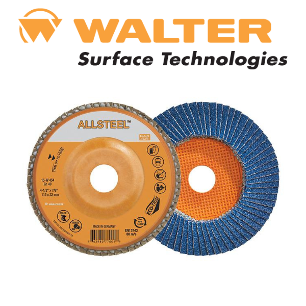 4-1/2" x 5/8-11 AllSteel Flap Discs 40G - Walter #06-W 454