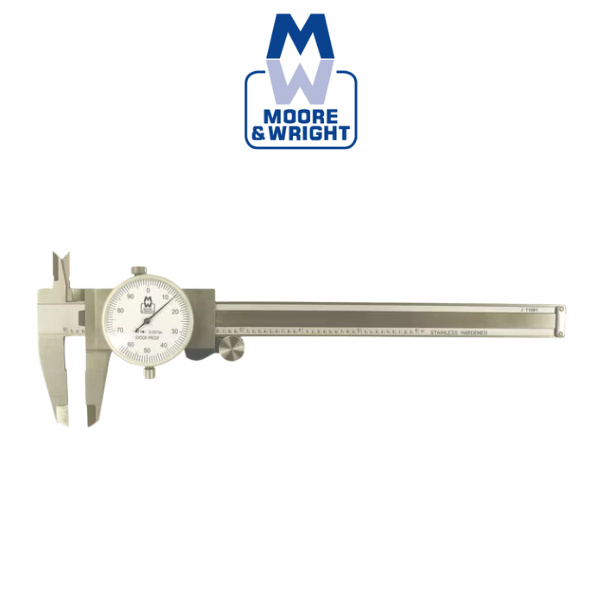 0-8" Stainless Steel Dial Caliper - Moore & Wright MW143-20I