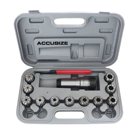 ER32 x 5C Collet Chuck with 11 pc Collet Set - Accusize 0223-0301