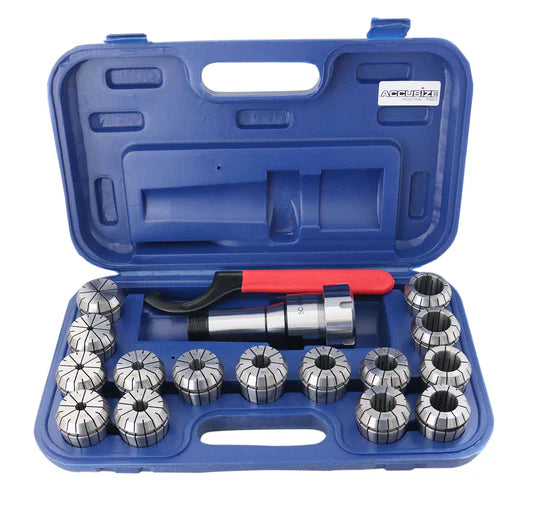 ER40 x 5C Collet Chuck with 15 pc Collet Set - Accusize 0223-0302