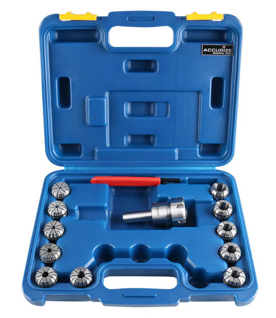 3/4‘’ Straight Shank ER32 Chuck with 11pcs Collet Set - Accusize 0223-0305