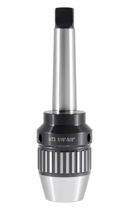 1/16" - 5/8" Heavy-Duty Precision Keyless Drill Chuck w/ Integrated Shank - Accusize 0537-5803