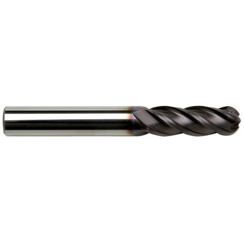 1/2" 4 Flute Long Length Ballnose Carbide End Mill Tialn - Sowa