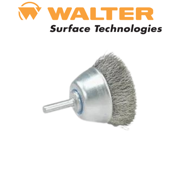 2-3/8" Mounted Crimped Wire Cup Brush - Walter 13-C 018
