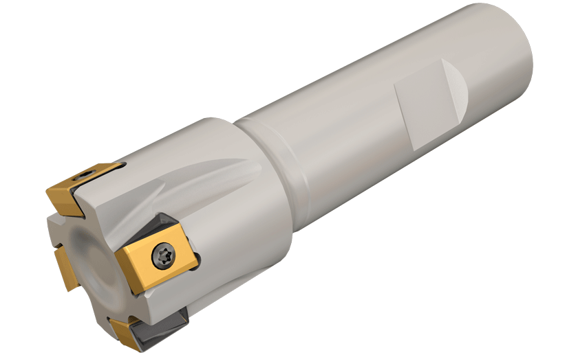 1-1/4" 90 Degree Indexable End Mill - Iscar T490 ELND1.25-5-W1.00-08C