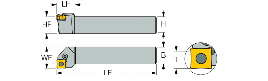 PQFNL 2020-12-AD Turning Holder - ISCAR