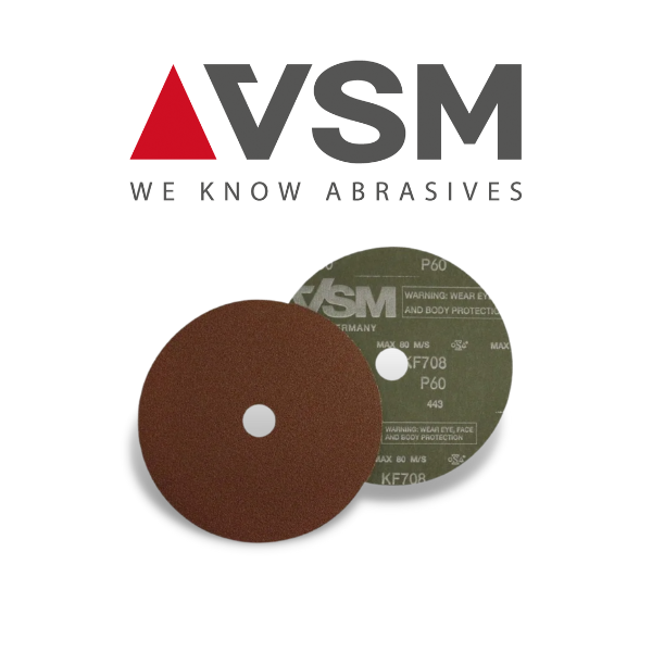 4-1/2" x 7/8" x 50 Grit Fiber Sanding Disc - VSM 113227