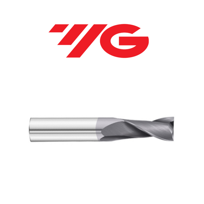 1" 2 Flute Carbide End Mill Tialn - YG-1 01600TF