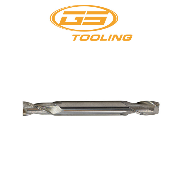 1/8" 2 Flute Regular Length Double End Carbide End Mill - GS Tooling 101300