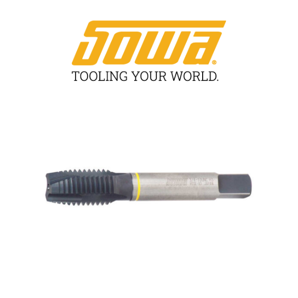 M12 x 1.75 Spiral Point Tap Yellow Ring HSSE-V3 - Sowa 123517