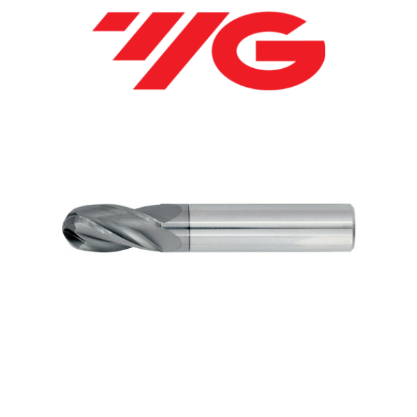 3/4" 2 Flute Ballnose Carbide Endmill Tialn - YG-1 41598TF