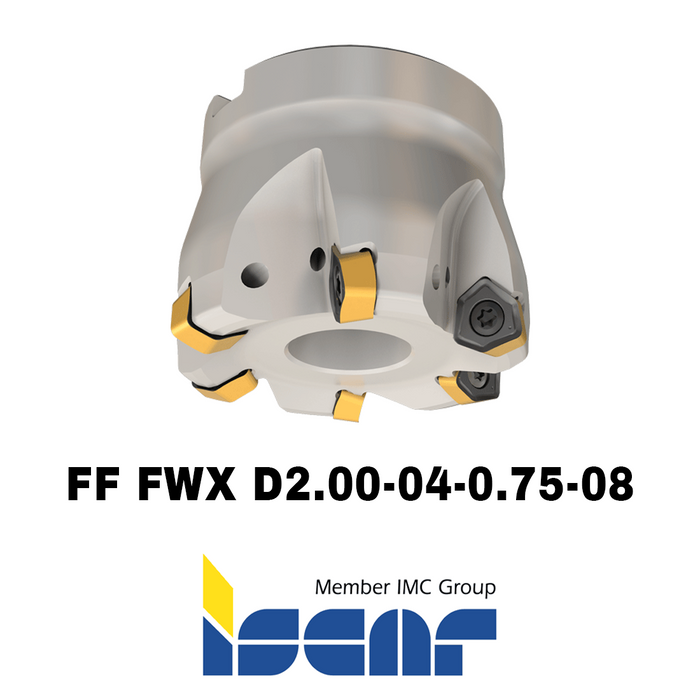 2" Fast Feed Face Mill - Iscar  FF FWX D2.00-04-0.75-08