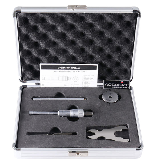 0.425"-0.500" 3-Point Internal Micrometer - Accusize