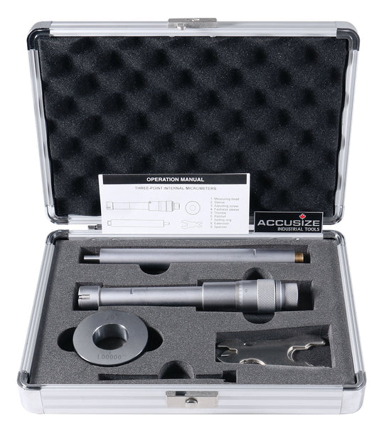 0.800"-1.00" 3-Point Internal Micrometer - Accusize