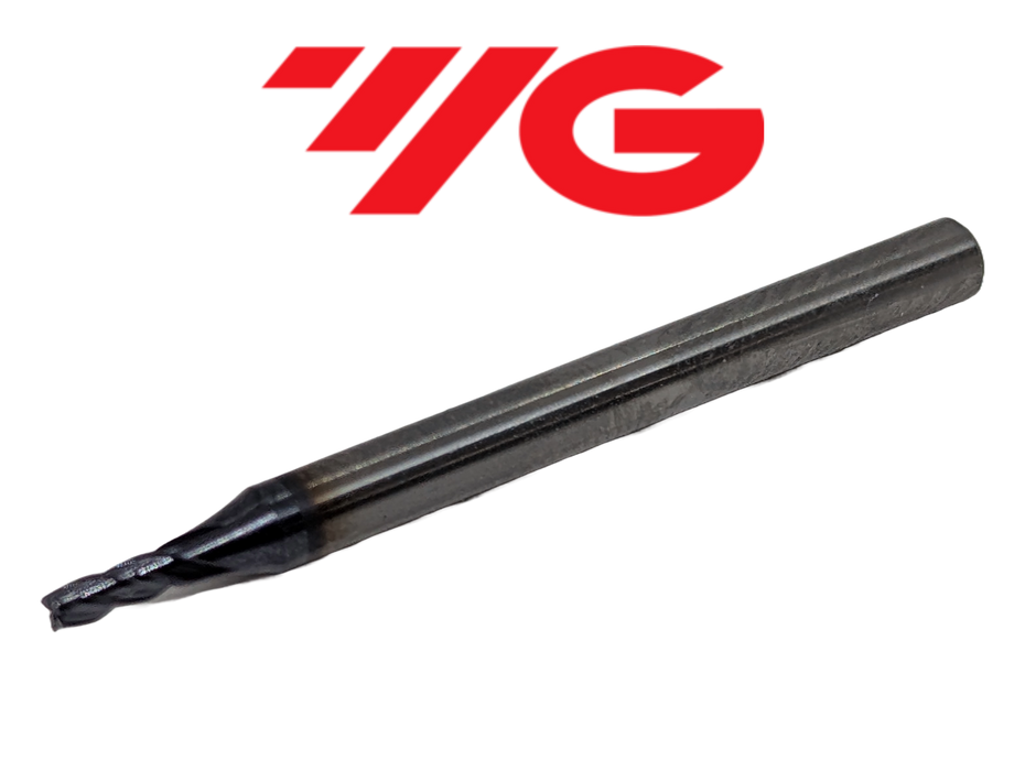 1/16" 4 Flute Stub Length Carbide End Mill TiAlN - YG-1