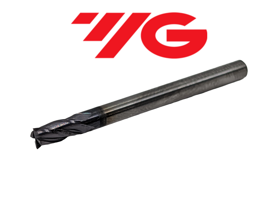 1/8" 4 Flute Stub Length Carbide End Mill TiAlN - YG-1