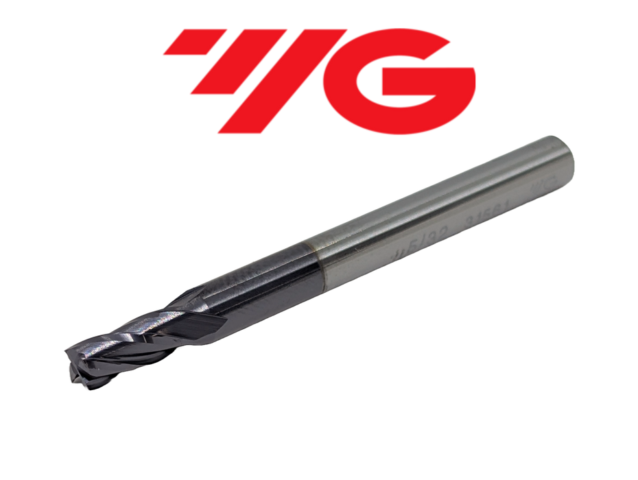 5/32" 4 Flute Stub Length Carbide End Mill TiAlN - YG-1