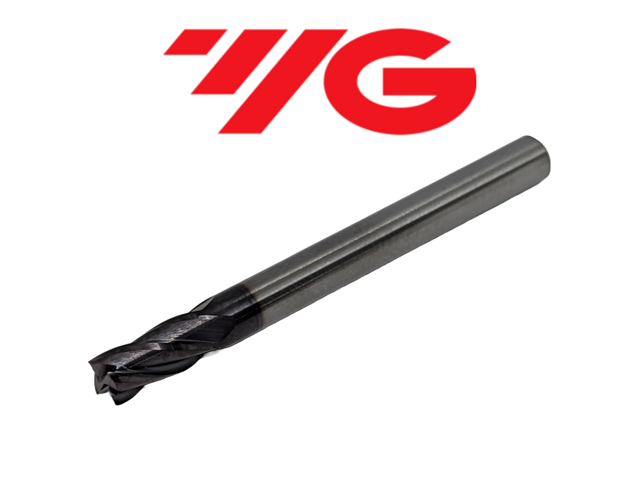 3/16" 4 Flute Stub Length Carbide End Mill TiAlN - YG-1