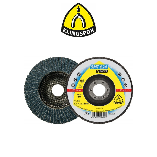 7" x 7/8" 180 Grit SMT 625 Mop Disc - Klingspor