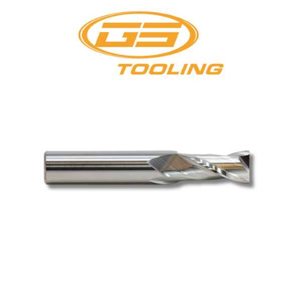 8mm 2 Flute Carbide End Mill Bright Finish - GS Tooling 102705