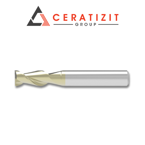 3/8" 2 Flute High Performance Carbide End Mill ZrN - For Aluminum - Ceratizit 5905437527