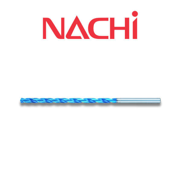 5/32" Carbide Extra Long Coolant Through Drill Aqua EX Coated - Nachi 1519150