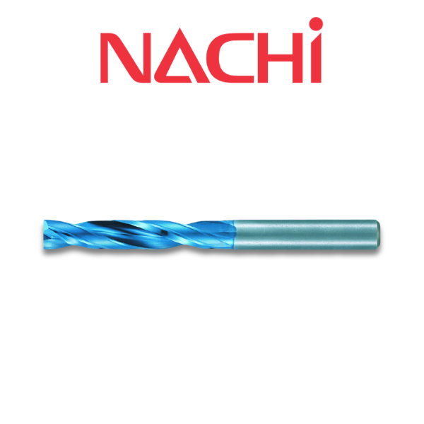 12.5mm Flat Bottom Carbide Jobber Drill Aqua EX Coated - Nachi 0721661