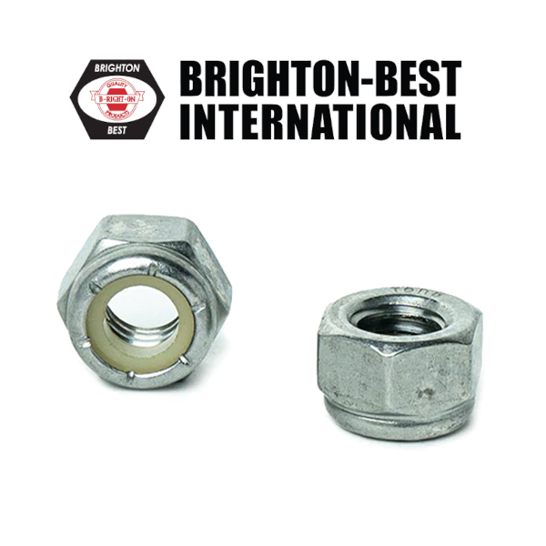 10-24 Nylon Insert Hex Lock Nut Zinc (Sold in 100pc Pkg)