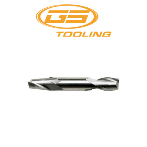 1/4" 2 Flute Stub Length Double End Carbide End Mill - GS Tooling 102274