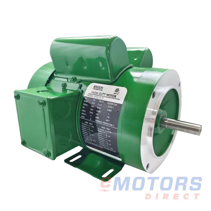 1-1/2 HP 1800RPM 56H F/D 115/230 1ph 60 TEFC Elecric Motor