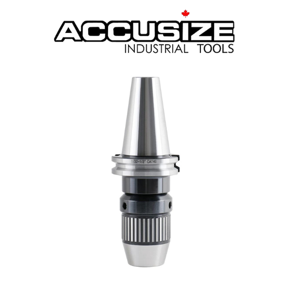 CAT40 x 1/32 - 1/2" Integral Keyless Drill Chuck - Accusize 0222-0890