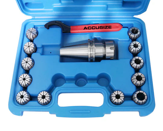 ER32 Collet Set with CAT40 70mm Chuck - Accusize CT40-ER32