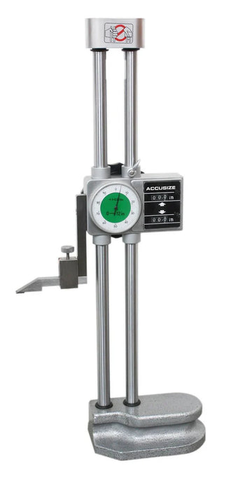 0-12" X 0.001" Double Beam Digital Height Gage - Accusize DBHG-0012