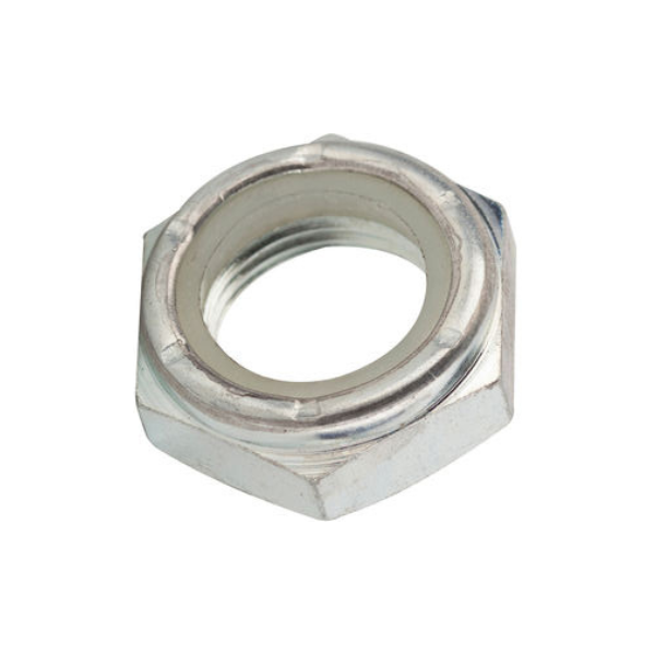 3/8-16 NTE Nylon Insert Jam Hex Lock Nut Zinc