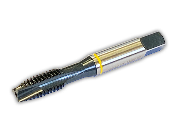 3/8-24 Spiral Point Tap Yellow Ring HSSE-V3 - Sowa 123346