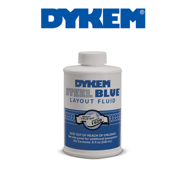 Steel Blue Layout Fluid - Brush On (8oz) - Dykem 80400