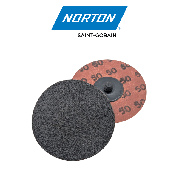 3" Roll on 50 Grit Aluminum Oxide Neon Quick Change Disc - Norton 19029