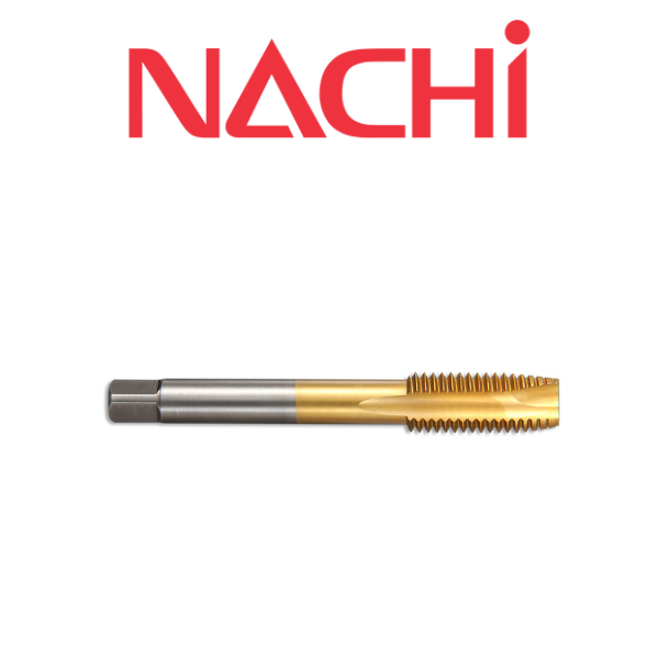 M6 x 1.0 Oil Hole Spiral Point Tap HSS TiN Coated - Nachi 7900P