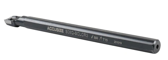 S08Q-SCLCR3 (1/2") Indexable Boring Bar (For Aluminum Turning) - Accusize P252-S501