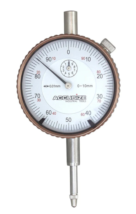 0-10 mm by 0.01 mm Metric Dial Indicators, Accusize P900-S001