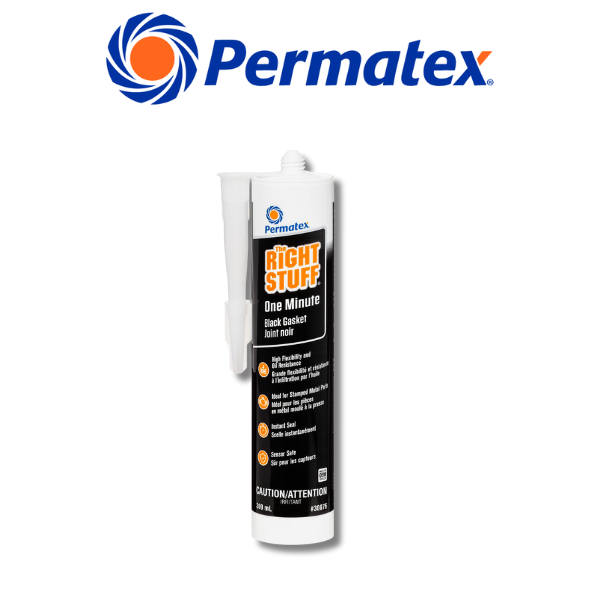 THE RIGHT STUFF® Black 1 Minute Gasket Maker 10 OZ - Permatex 30876