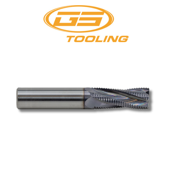 1/4" 4 Flute Fine Pitch Roughing Carbide End Mill TiAIN - GS Tooling 102185