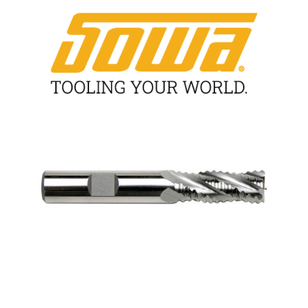 1/4" 4 Flute HSSCo Roughing/Finishing End Mill - Sowa 103550