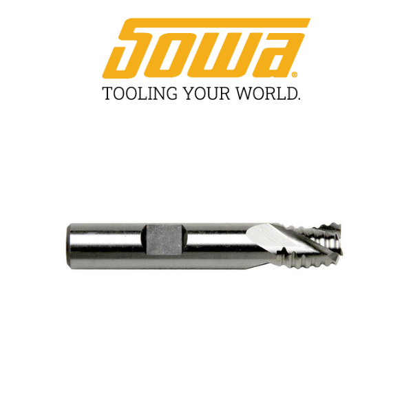 1/2" 3 Flute Stub Roughing End Mill HSSCo - Sowa 104344
