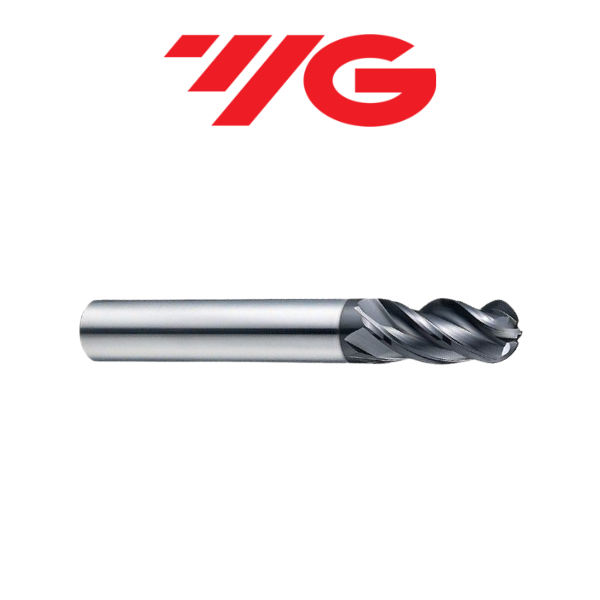 1/8" 4 Flute V7 Mill Inox Ballnose Carbide End Mill - YG-1 EMB78008