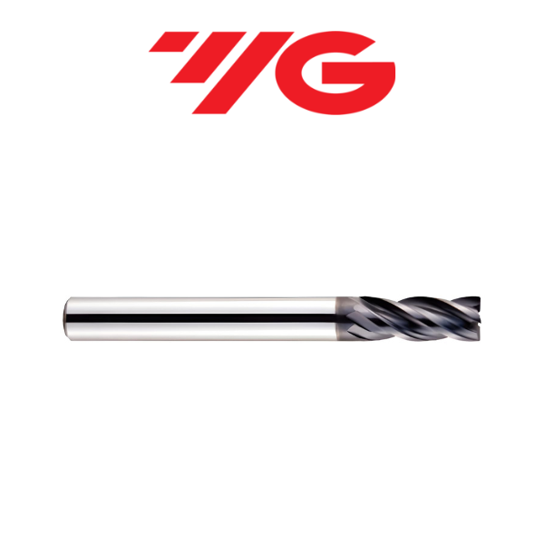 1/2" 4 Flute Carbide End Mill (.125" Rad) - YG-1